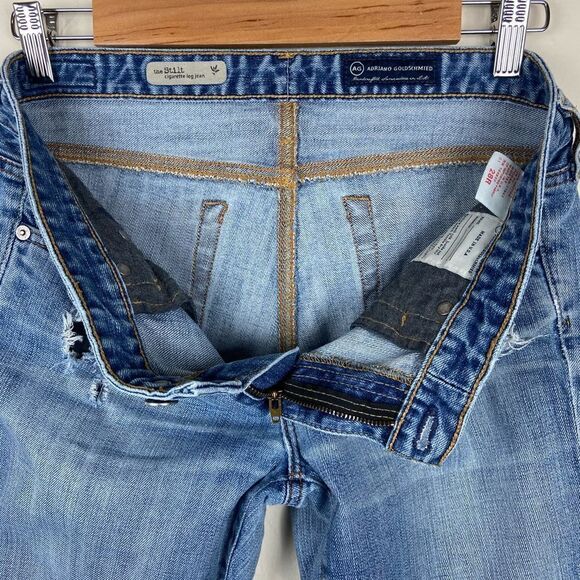 AG ‘The Stilt’ Cigarette Skinny Lightly Distressed Ankle Jean - Picture 8 of 8